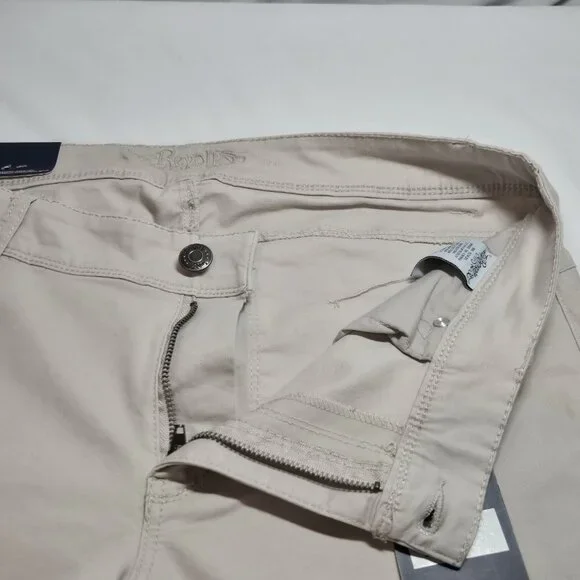 REVOLI Jeans Size 14W Tan Mid Rise Medium Wash Lift Shape Crop Beige (61) - Picture 6 of 11